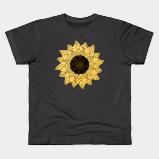 Mandala Sunflower Kids T-Shirt